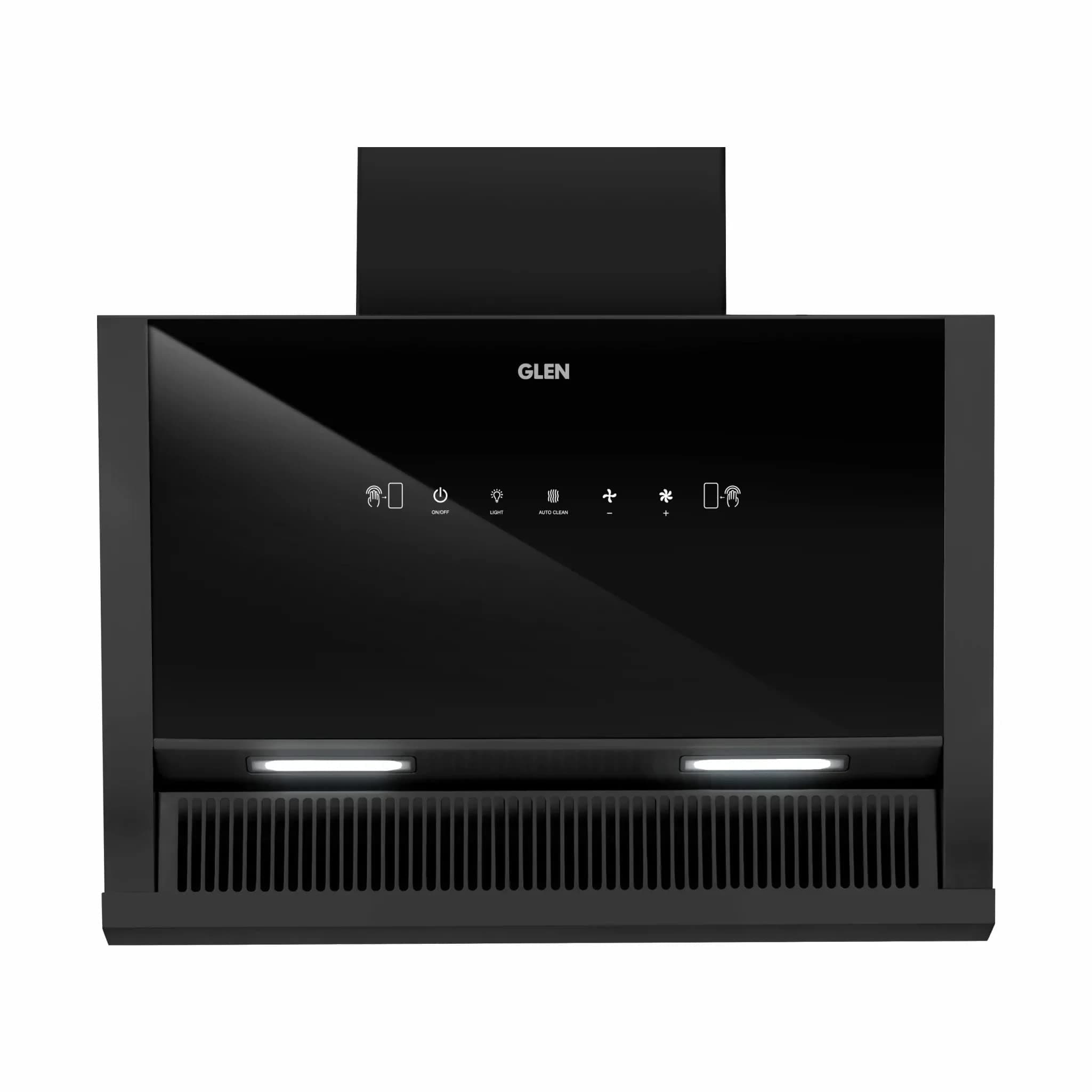 Glen 90 cm 1200 m3/hr Auto-Clean Filterless Kitchen Chimney Motion Sensor (NEO Black)