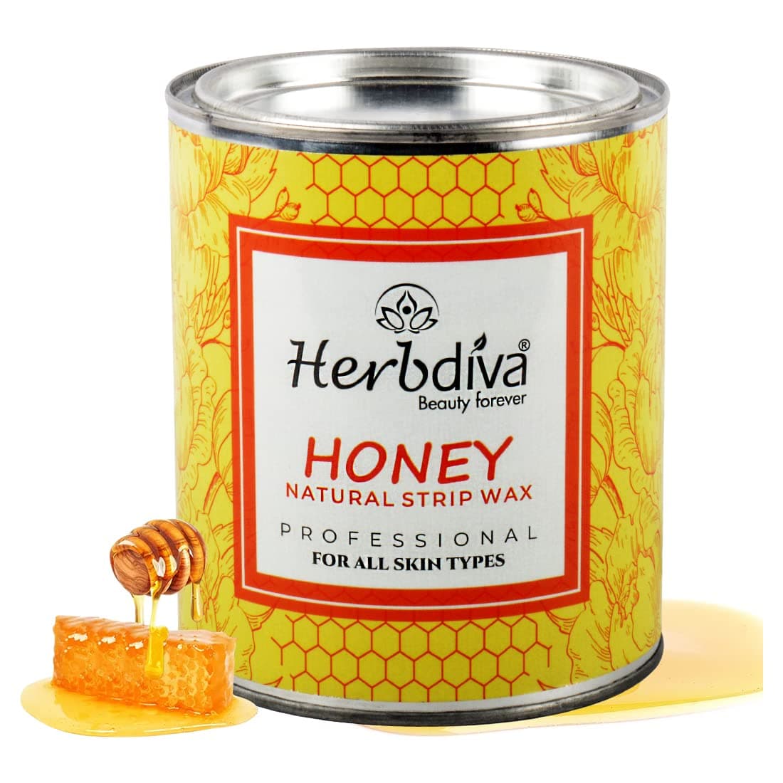 Herbdiva Honey Hair Removing Wax 1kg, Beauty Forever, Professional Care Waxing