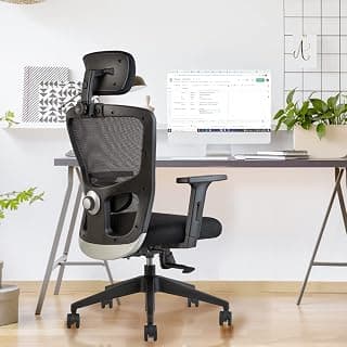 Narinder Furniture Palace Black Chair Transteel Hello High Back Mesh Office Adjustable Arm Chair Style 482