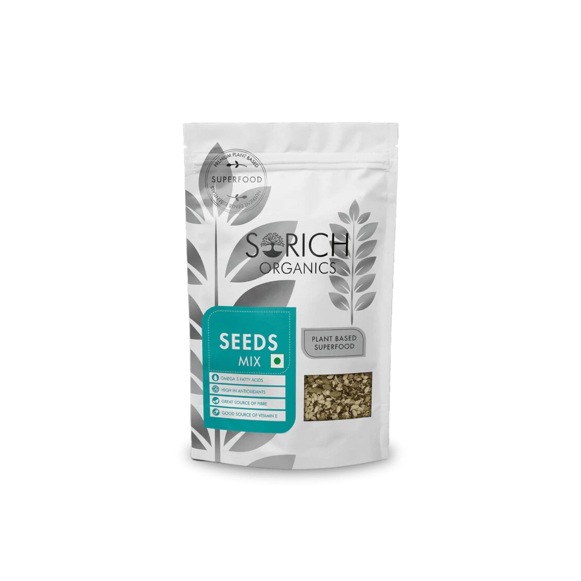 Sorich Organics 6-in-1 Seed Mix 200gm | Healthy Seeds | Healthy Snacks | Natural Mixed Seeds, Hair Growth | High Protein|Diet Food | Vegan | Gluten Free