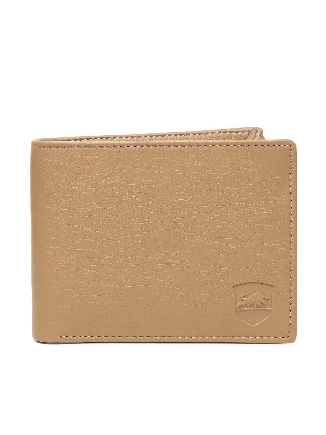 SAMTROH Men's Album Design PU Leather Wallet | Slim Bifold Gents Purse with 2 Card Slots, 6 ID Card Slots, 2 Currency Compartments, 1 Zipper Coin & Secret Pocket | Ideal for Men and Boys (Beige)