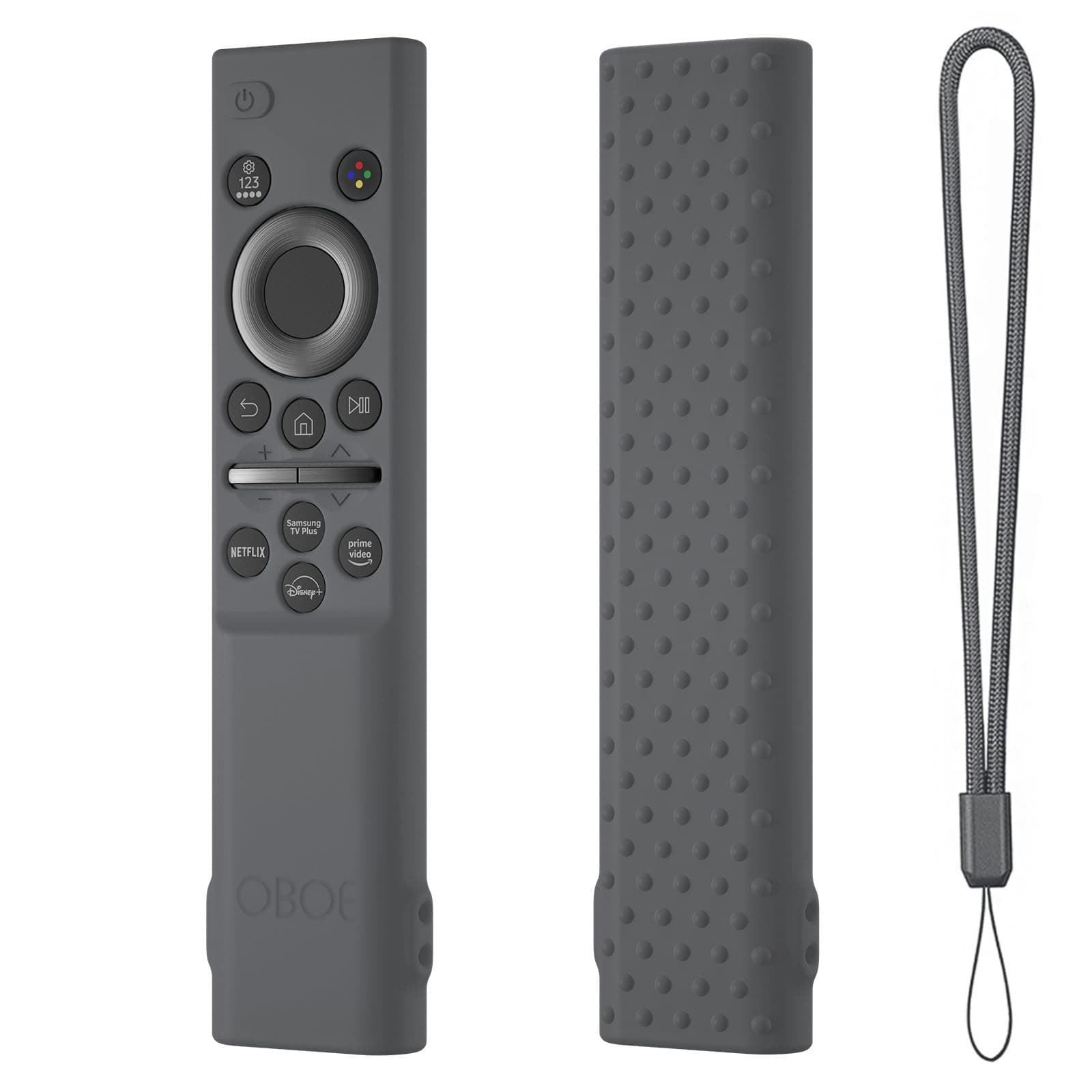OBOE Silicone Tv Remote Cover for Samsung Smart Tv Remote BN59-01311 Open Key Case, I-Dark Grey
