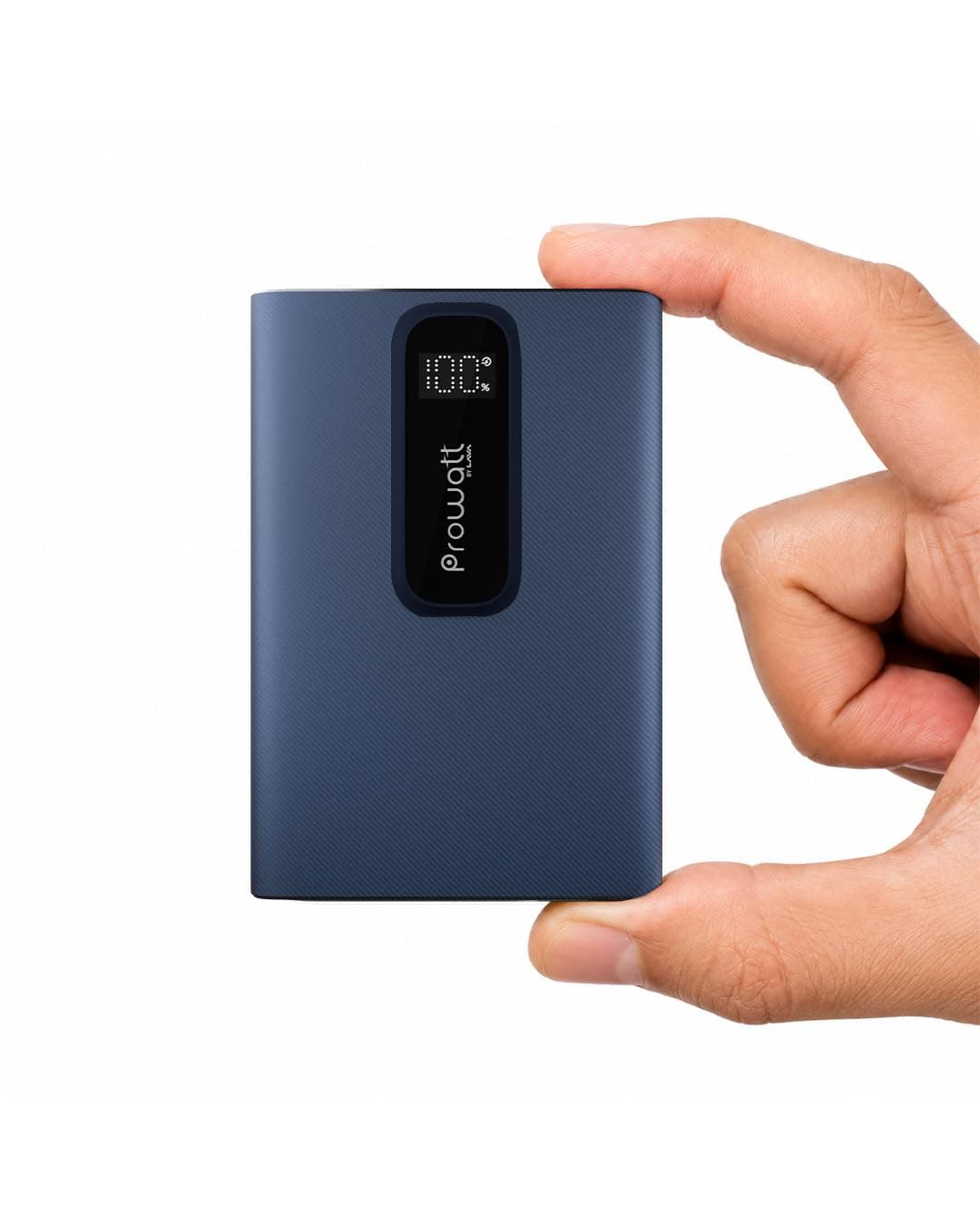LAVA PROWATT Air 10000mAh Compact Power Bank, 22.5W Fast Charging with Anti Heating Technology and Scratch Proof Design, Triple Output Ports, Supports - iPhone and Android Devices (Electric Blue)