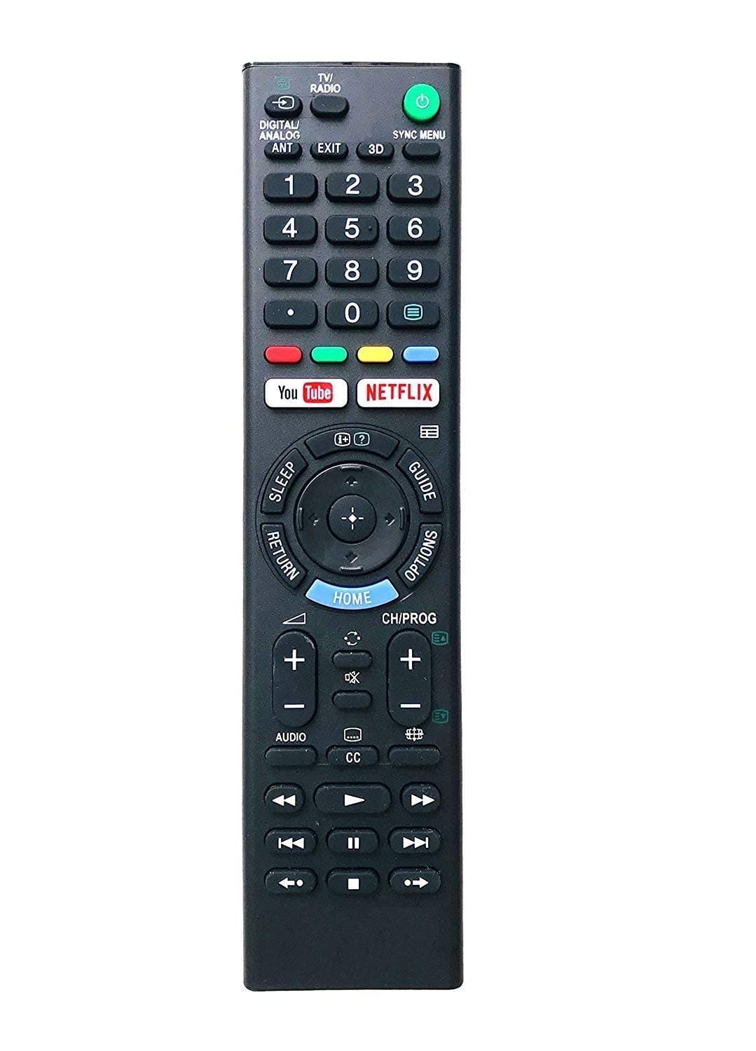 Hybite Remote Compatible for Sony Bravia Smart LCD LED UHD OLED QLED 4K Ultra HD TV Remote Control with YouTube & Netflix Function (Compatible for Sony Tv Remote Control) (RM-1370)