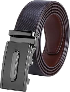 Labnoft Men's PU Leather Auto Lock Belt