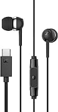 Sennheiser CX 80U Wired in-Ear Earphones with in-Line Microphone, One Button Smart Control, Lightweight Design, USB Type-C, 3 Ear Tip Sizes, 1Y Warranty, Voice Control, Black