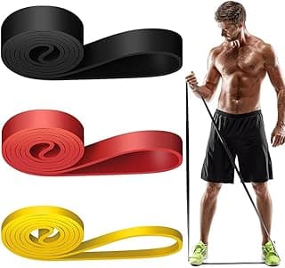 Proberos® 3 Pcs Resistance Band Kit for Workout for Men and Women, 2-30kg Resistance and Pull up Band for Chin Ups, Durable TPE Loop Bands Toning Bands for Home Gym Fitness, Gym Equipment