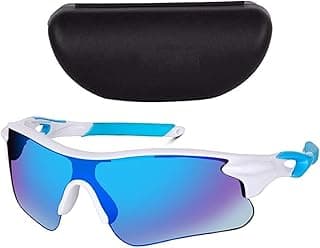 Zynic Men’s Stylish Sports Sunglasses with Case| UV400 Protection Classic Wrap Around Googles |Sports Shades for Driving,Cyclining Outdoor & Travel