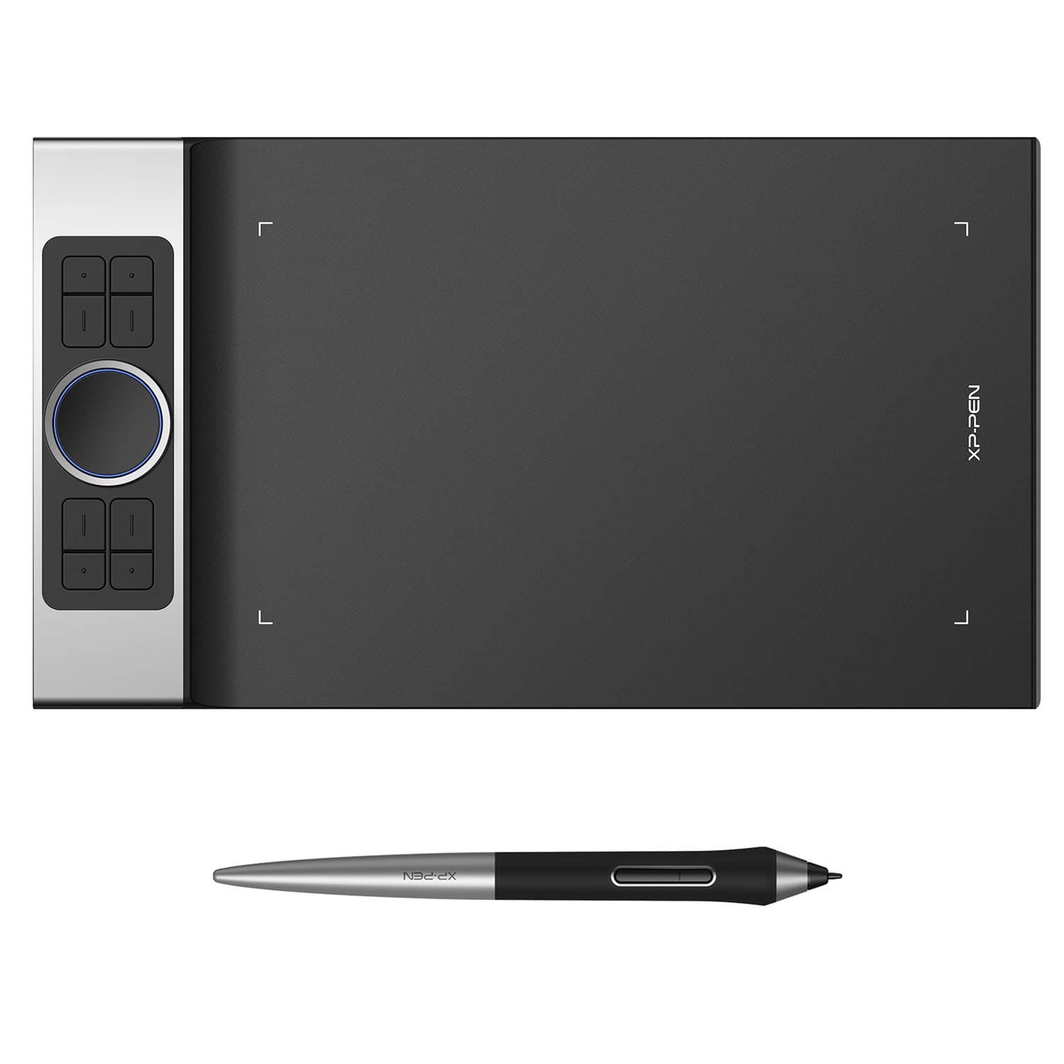 Xp-Pen Deco Pro Medium Graphics Drawing Tablet (11X6 Active Area, 8192 Levels of Pressure Sensitivity, Android Support, Ultrathin Pen Tablet Tilt Function, 8 Shortcut Keys & Drawing Glove) Black