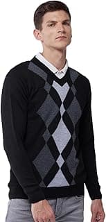 Pivl Men's Winter Geometric Print Sweater - Warmth and Style for The Season||Winterwear||