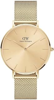 Daniel Wellington Analog Women's Watch (Gold Dial Gold Colored Strap)