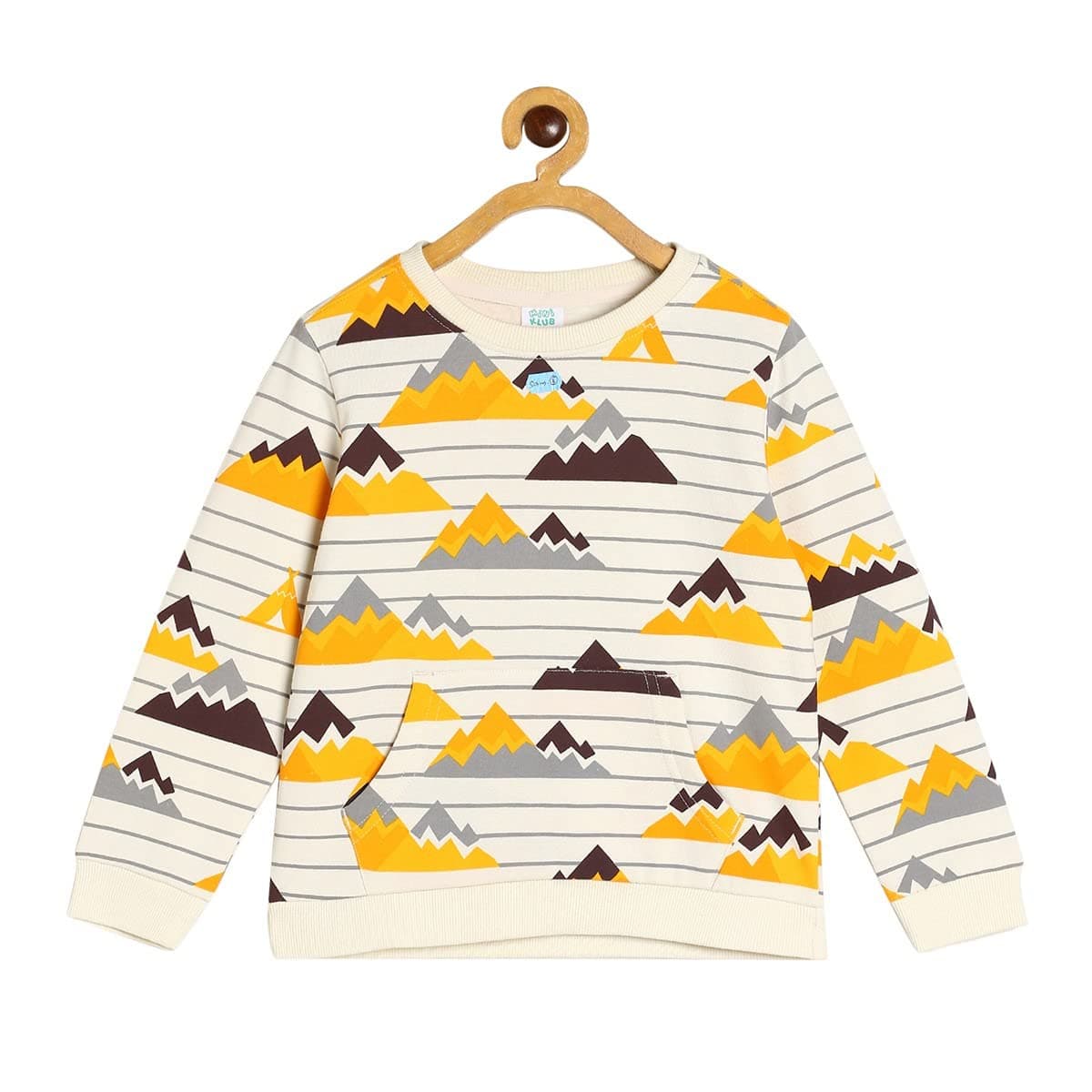 miniklub Boys Conversational Printed Pullover Sweatshirt