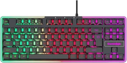 Cosmic Byte CB-GK-20 Styx TKL Membrane Gaming Keyboard with Rainbow LED (Black)