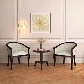 Urban Ladder Florence Lounge Chair for Living Room | 1 Seater | Monochrome Paisley Colour