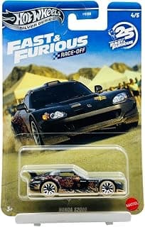 Hot Wheels Fast & Furious Race Off 1:64 Scale 'Honda S2000 for 3 Years & Above 4/5 (Black)