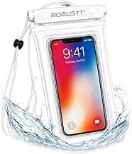 Robustt Floating Waterproof Mobile Pouch with Neck Lanyard | Air Cushion Float Protection & Touch Screen Compatible | Fits Smartphones Upto 7 Inch |Triple Seal Waterproof Cover for Beach, Rain, Pool