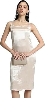 FOREVER 21 Womens Solid Sheath Knee Length Dresses