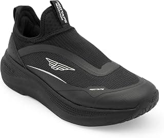 Red Tape Women's Walking Shoes Black Mesh Round Toe Slipon