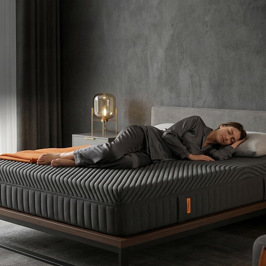 Emma Black Mattress Double Bed | German Mattress Brand 15 Years Warranty | HyperAdapt Technology Orthopedic Memory Foam Mattress 4 Layers 6-Inch Medium Firm Back Relief 72 x 48 inch