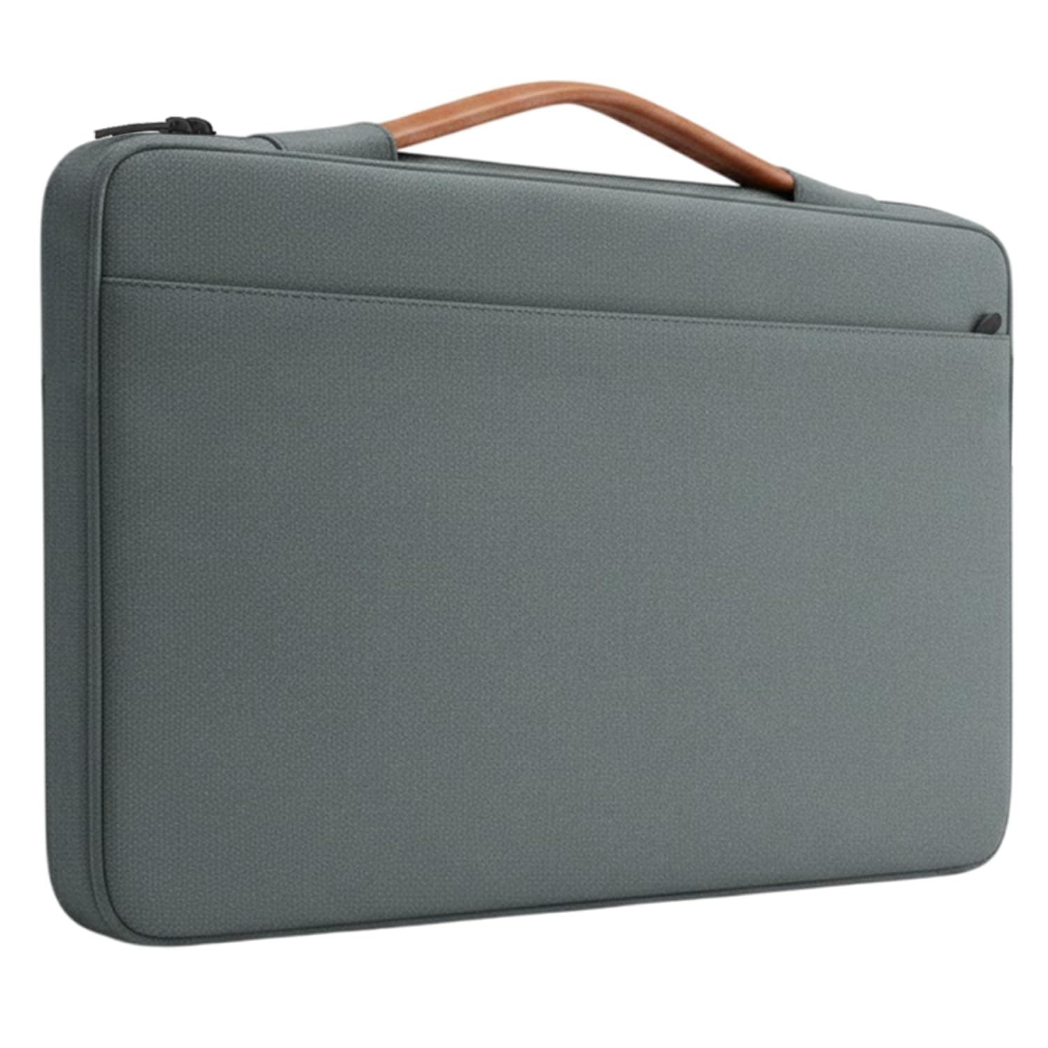Dyazo 15.6 Inch Laptop Sleeve with Handle & Front Accessory Pocket with Organized Compartments | Soft Interior Padded Protective Case | Compatible for MacBook, HP, Dell, Lenovo, Asus & More (Grey)