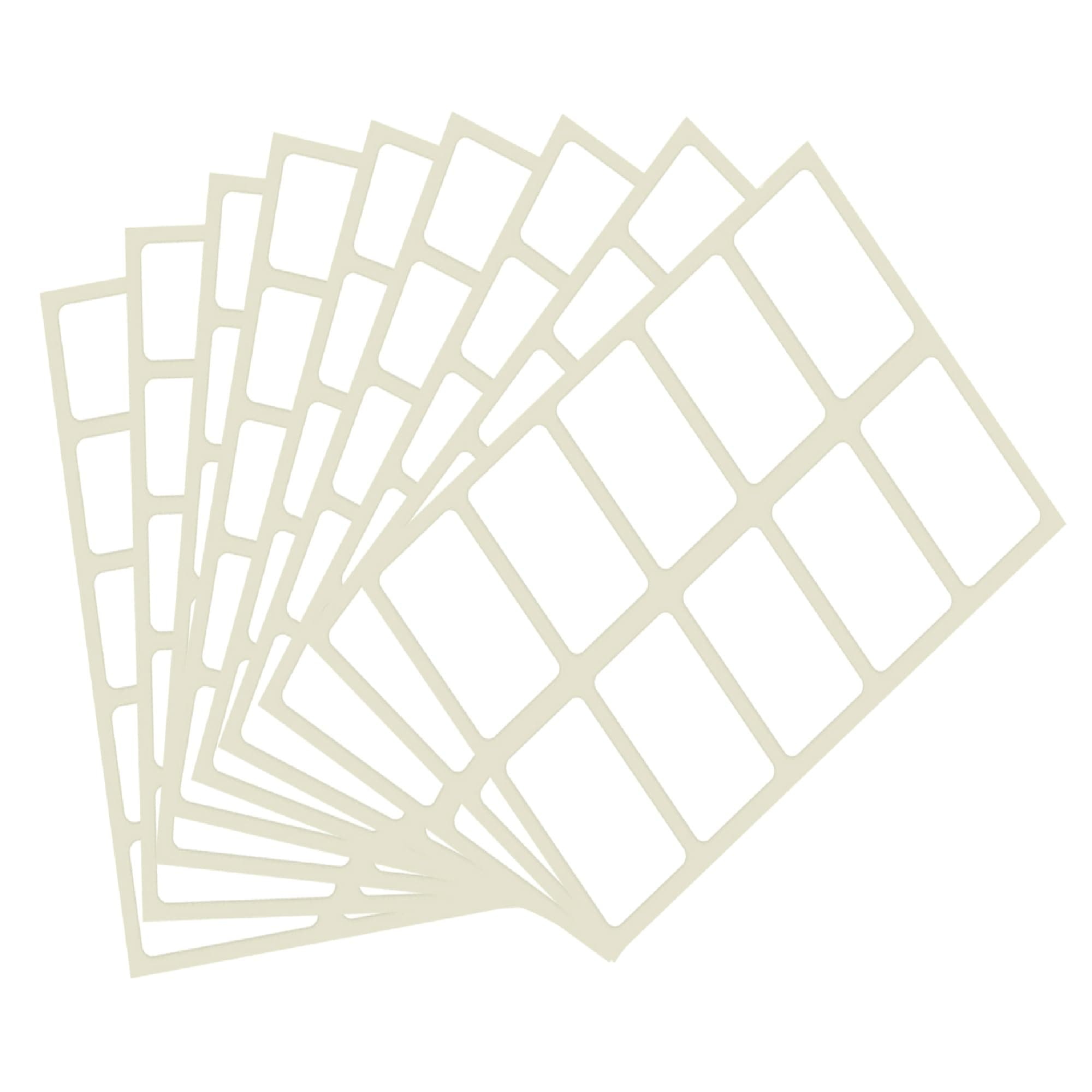 White Vinyl Sticker, Non-Tearable Glossy Label, Pack of 400 Stickers 25x50mm Size, Printable Label, Product Labeling, Informational Labels, Branding and Promotional Use