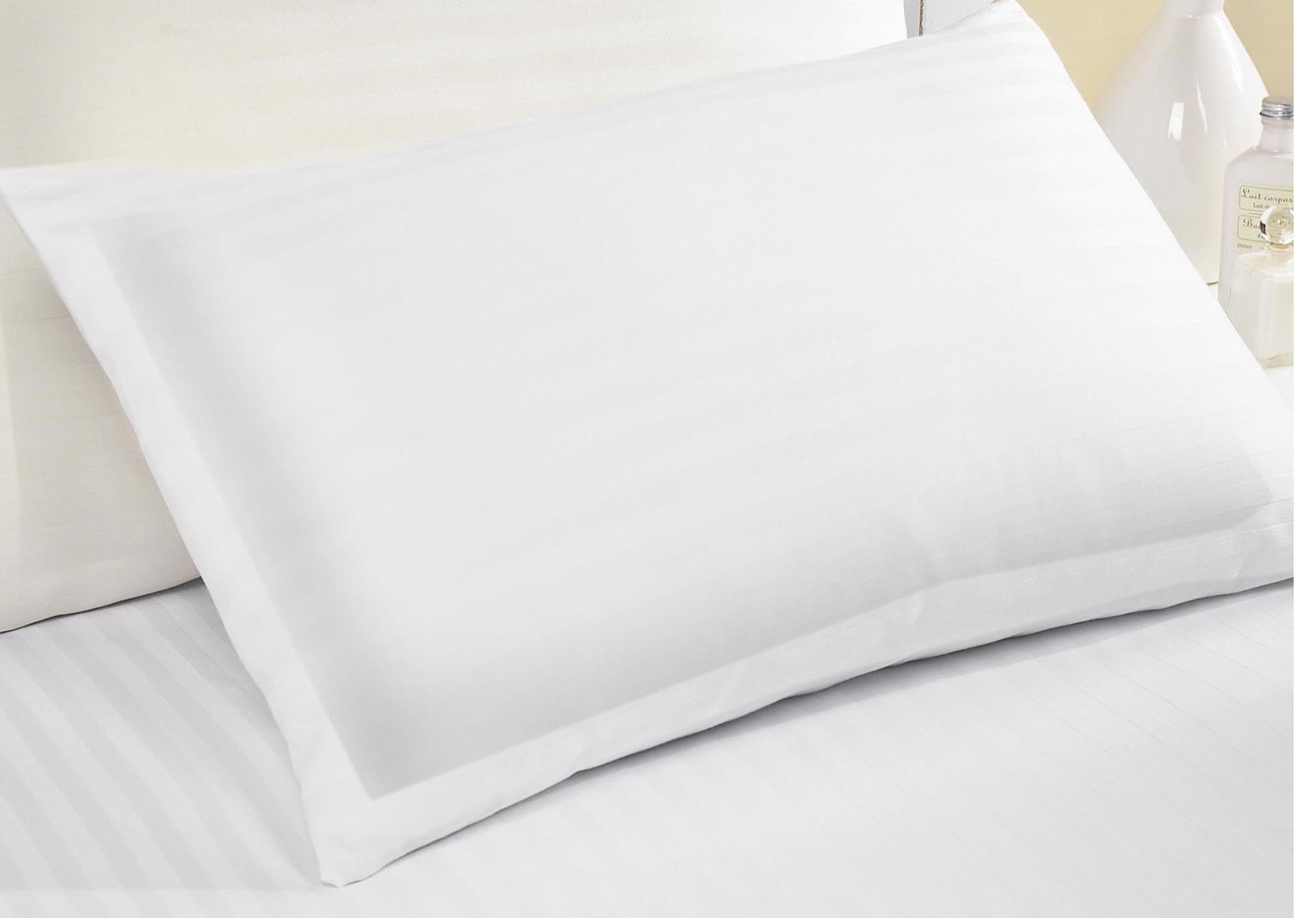 Ans Set of 2 Pillow Cover 16x24 inches Regular Size Covers Plain White Color Cases 100% Pure CottonFabric Super Soft and Long Lasting Stitching (Pair)