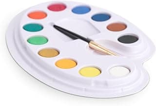 Camlin Water Colour Cake – 12 Shades | Rich & Vibrant Colors | Easy to Use & Blend | Ideal for School Projects, Art & Hobby Painting | Multicolor | Pack of 1 Set