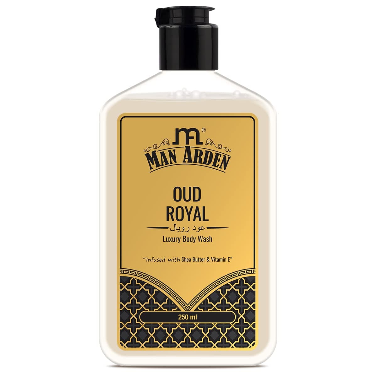 Man Arden Oud Royal Luxury Body Wash Infused With Shea Butter & Vitamin E, 250ml