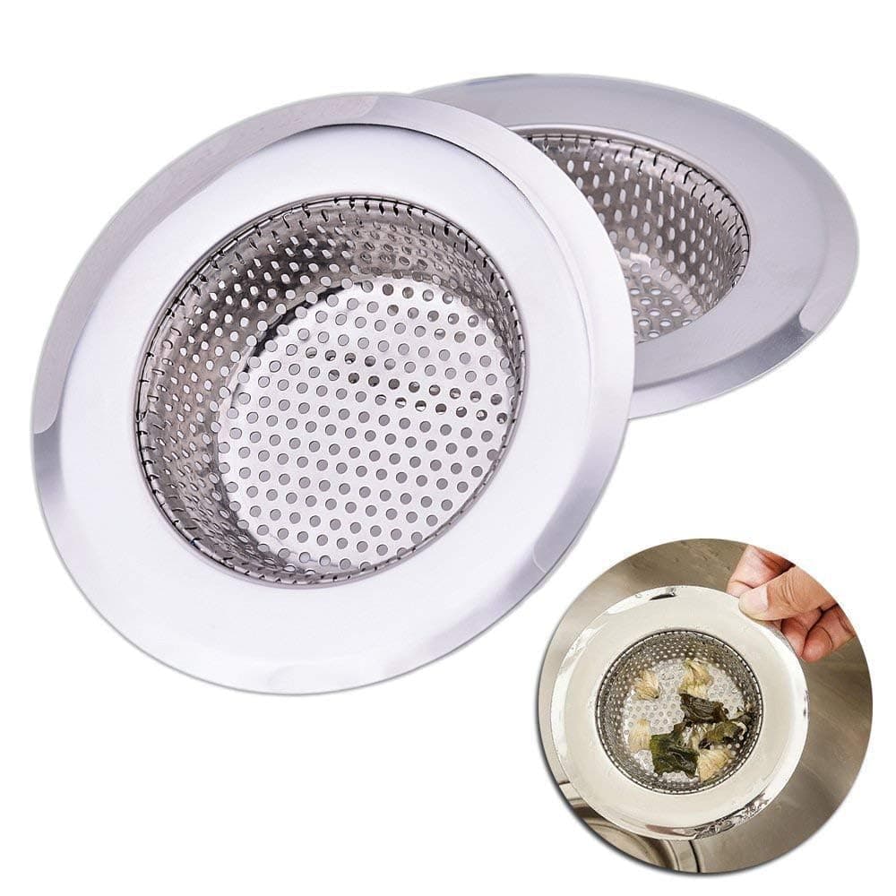 Stainless Steel Kitchen Strainer, Sink Jali, Sink Drain Filter Jali, Waste Coupling Stainless Steel Sink Strainer Kitchen Drain Basin Basket Filter Stopper Drainer/Jali (11.3 cm) (1)