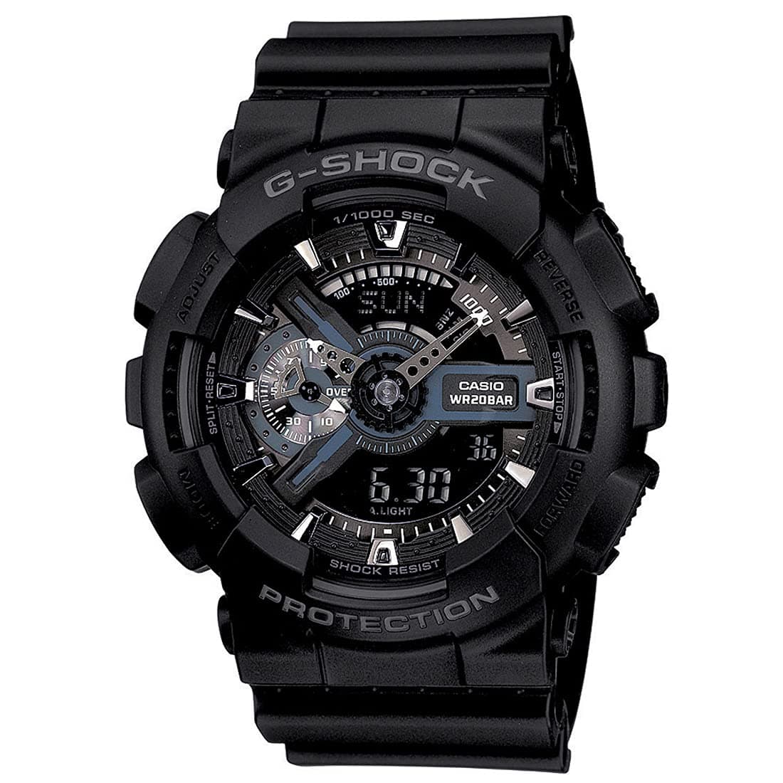 Casio G-Shock GA-110-1BDR Black Analog-Digital Dial Black Resin Strap Men's Watch Shock and 200M Water Resistant G317