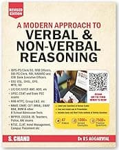 A Modern Approach to Verbal & Non-Verbal Reasoning by Dr. R.S. Aggarwal, Latest 2026 Edition, 7500+ Practice Questions, 47 Video Lectures (A Modern Approach Series)