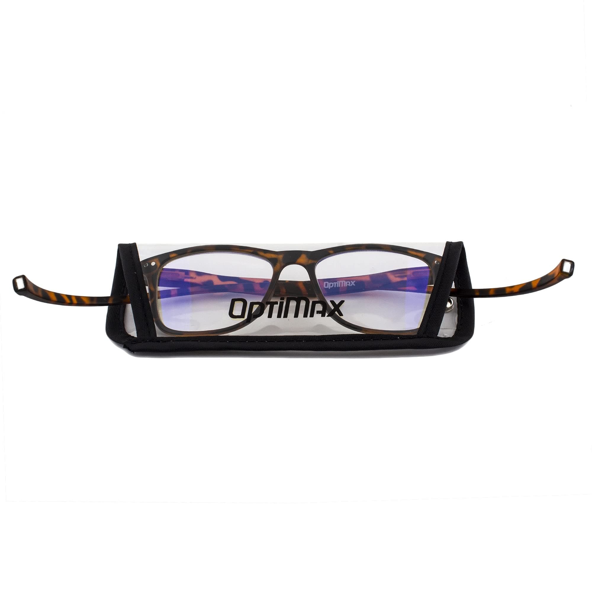 AUGEN Optimax Anti Glare Blue Cut Magnetic Reading Glasses With Neck Rest For Men Women(Brown +2.25)