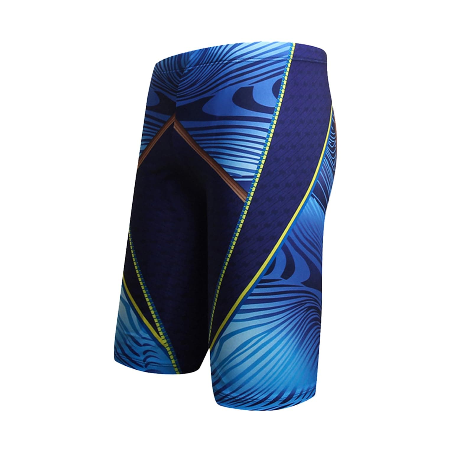 Cockatoo AM333- Zebra Print Swim Shorts for Men, Dry-Fit Active Wear Men,Blue, M&L