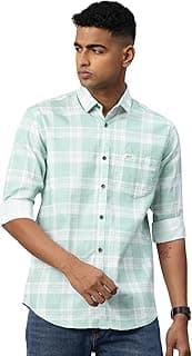 Majestic Man Comfort Slim Fit Pure Cotton Checked Casual Shirt