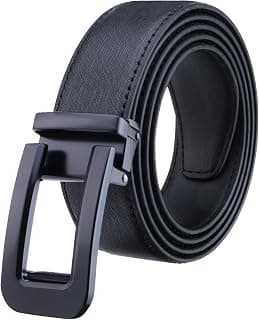 Labnoft Men's PU Leather Auto-lock Belt