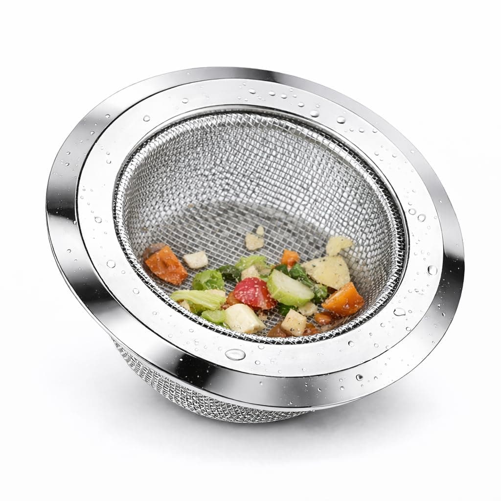 Stainless Steel Kitchen Strainer, Sink Jali, Sink Drain Filter Jali, Waste Coupling (11 cm) (1)