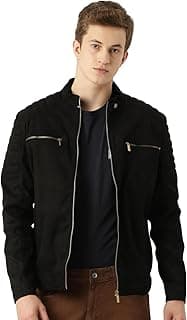 Leather Retail Men's Suede Faux Leather Jacket