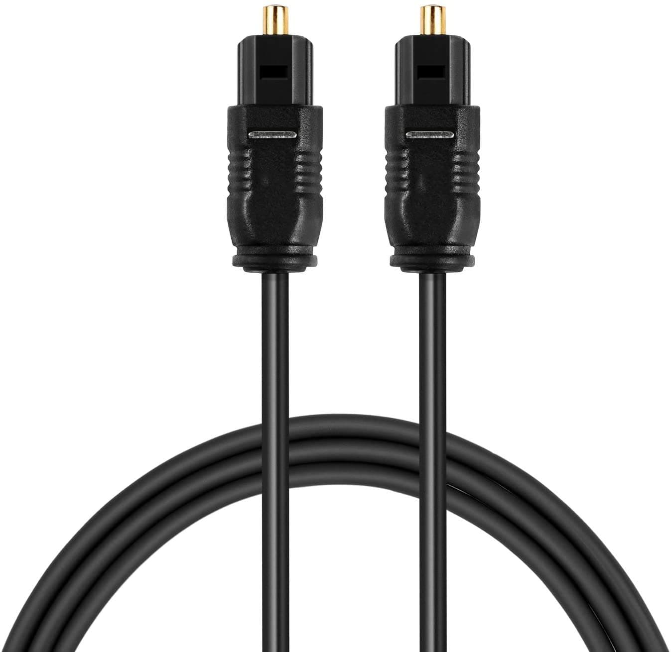 Tobo Optical Audio Cable Digital Toslink SPDIF Audio Cable Compatible with Home Theater, Sound Bar, TV, PS4, Xbox, PlayStation (5-Meter) TD-676OC(Black)