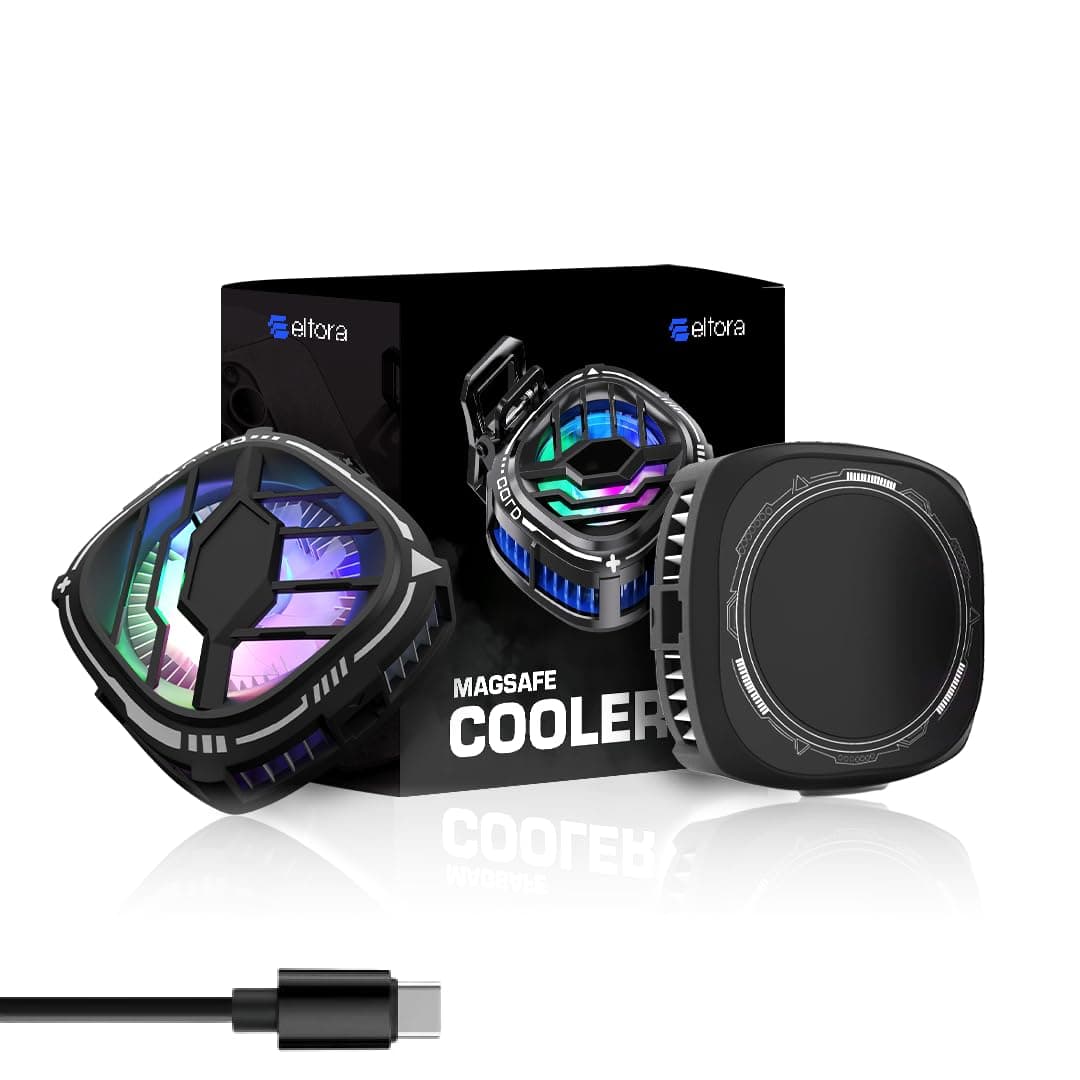 Elfora Magnetic Mobile Cooler | Mobile Cooler For Gaming | Instant Cooling With Advanced Cooling Chip Compatible With Iphones & Android Devices