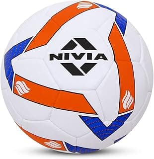 Nivia Shining Star Football, 32 Panel, Rubberized Stitched, to Play on Hard Ground Without Grass, Wet & Grassy Ground, Artificail Turf (Size - 5, Multicolor)
