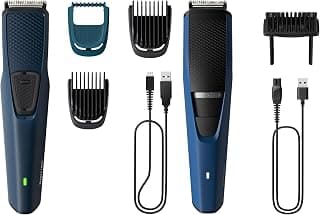 PHILIPS Skin Friendly Beard Trimmer- BT3303/30 & Battery Powered SkinProtect Beard Trimmer - BT1232/18,Men
