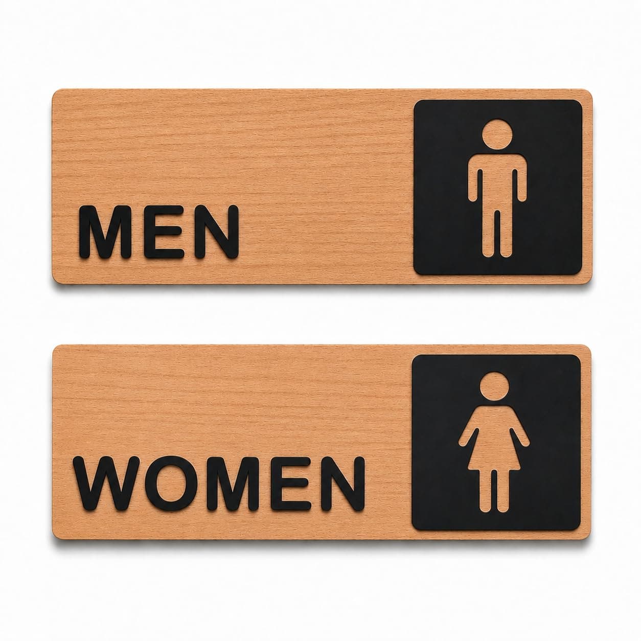 Woxour Enterprise Men Women Toilet Sign Board Set, MDF Acrylic