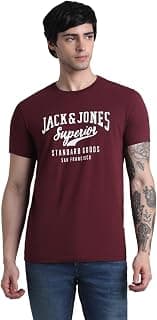 JACK & JONES Jack&Jones Men's Cotton Slim Fit T-Shirt