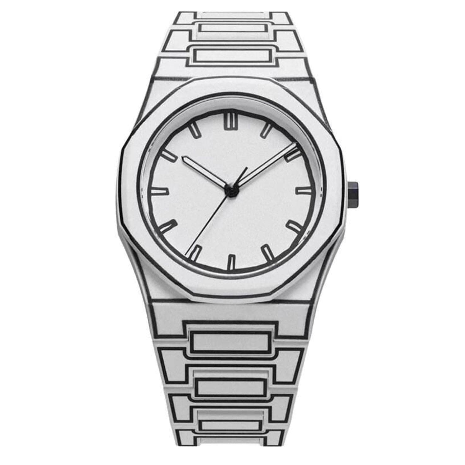 PAPIO® Modern Minimalist Polycarbon Analog Unisex Watch, Lightweight Touch Strap