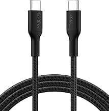 Belkin Apple Certified USB-C to USB-C Braided Nylon Cable 2M | Fast Charging Cable | Type C Charger Cable for iPhone 17, 16, Galaxy S25, Pixel 9, MacBook, iPad Pro | 2 Years Warranty | Black