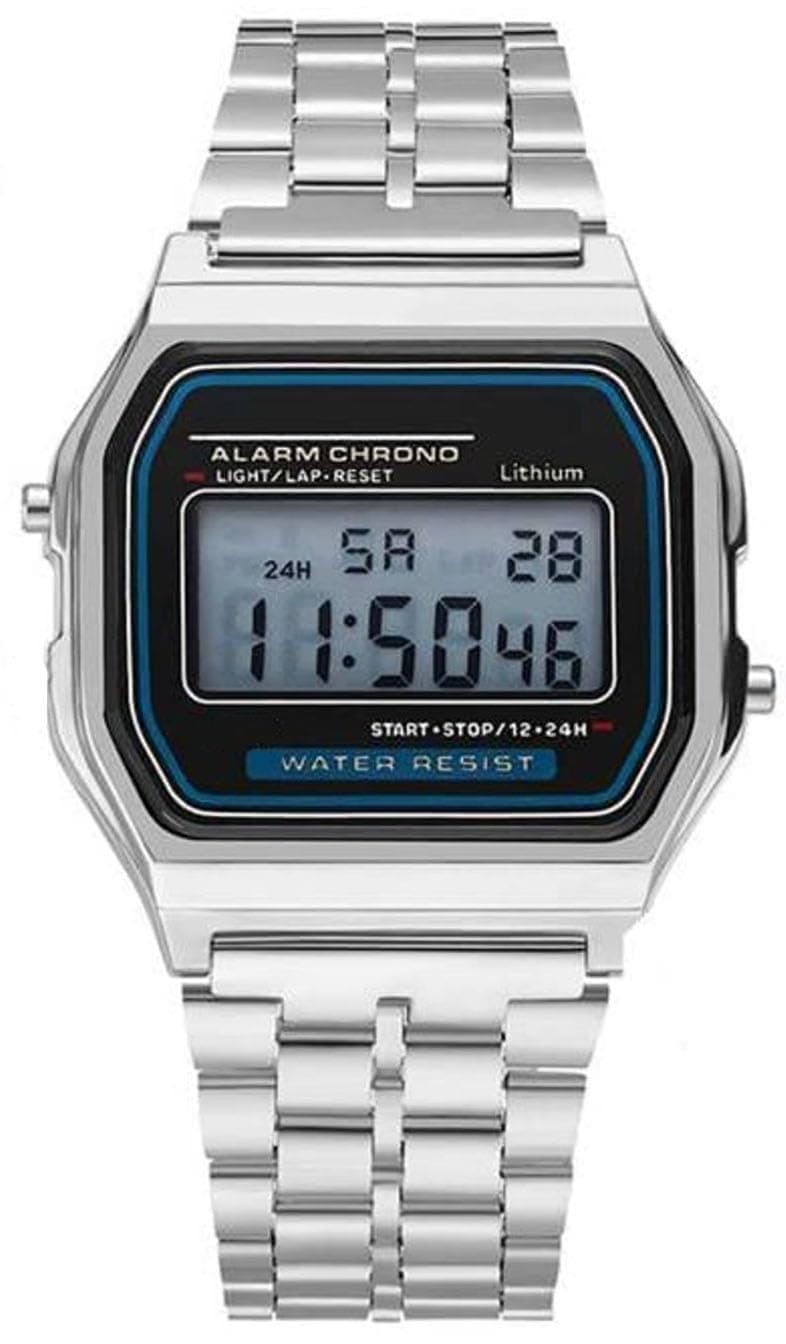 Acnos Brand Digital 4 Colours Vintage Square Dial Unisex WR70ist Watch for Men Women Pack of 1 (WR70)