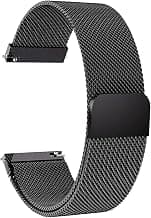 Stainless Steel Watch Straps Compatible for Boat Xtend, Wave Lite, Wave, Noise Colorfit Pulse Grand, Pulse Buzz, Fire-boltt Ninja 3 & All 22mm Wrist Strap