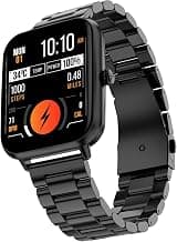 Fire-Boltt Ninja Blaze Smart Watch, Stainless Steel Strap & Steel Body, 1.83” Display Bluetooth Calling Built-in Mic & Speaker, 120+ Sports Modes, Smartwatch for Man and Woman Onyx Black