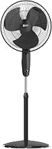Orient Electric Stand 87 400 MM Pedestal Fans | 100% Copper Motor, High Air Delivery | Millitary Grade Guard | 3 Speed Control, Adjustable Height| Stand Fan for Home |2 Year Warranty by Orient |Black