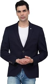 Cantabil Self Design Full Sleeves Notch Lapel Casual Blazer for Men | Casual Blazer for Men | Men Blazer for Casual (P_MBZC00069)